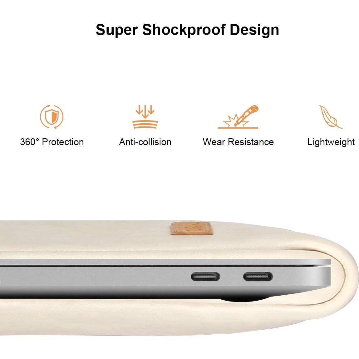 Funda para Laptop Arvok 15.6" Cuero Premium Resistente al Agua