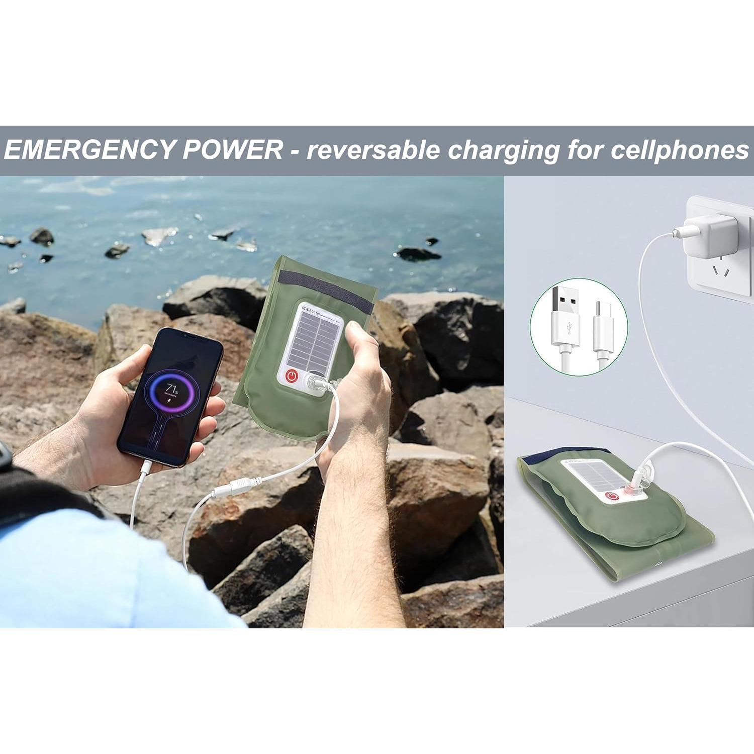 Linterna Inflable Solar ZTARX STS86 - 4 Modos, IP66, 4000mAh