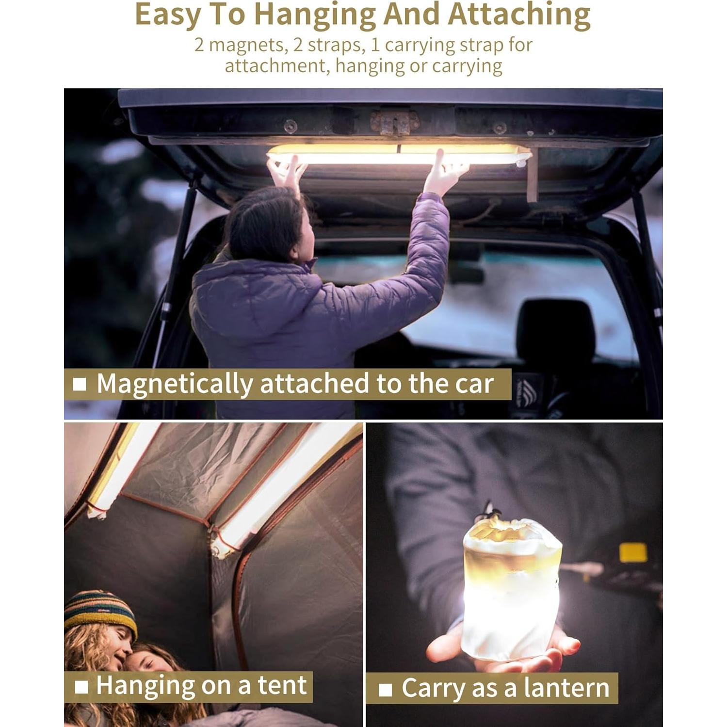 Luz Inflable Camping Solar FELICON TubeS20 2000mAh IP66