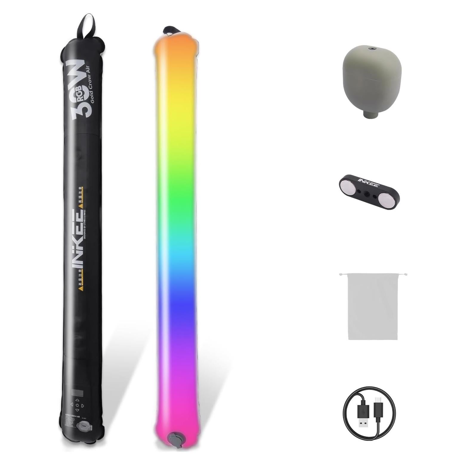 Luz de Video Inflable INKEE GCA30C 90cm RGB 5000mAh