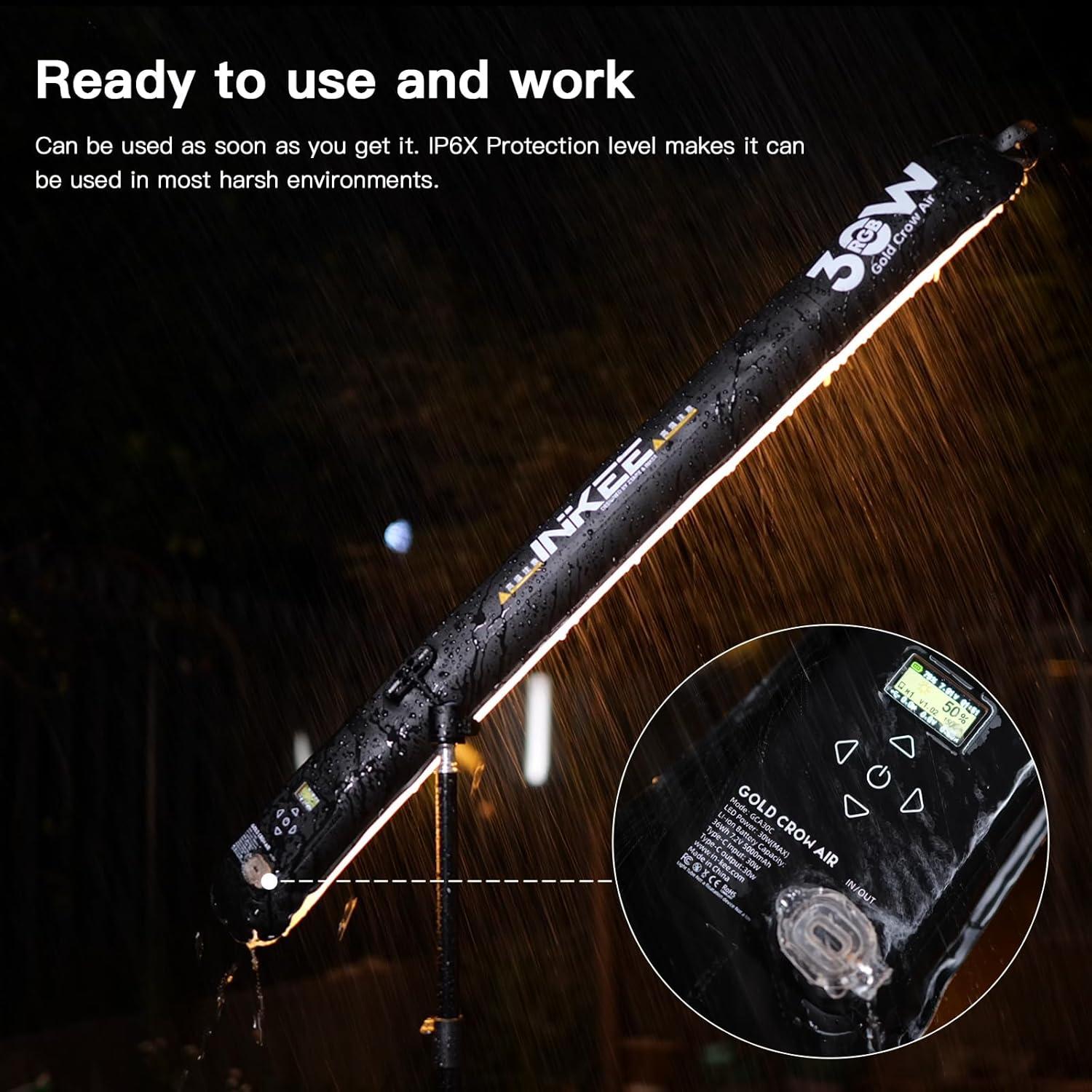 Luz de Video Inflable INKEE GCA30C 90cm RGB 5000mAh