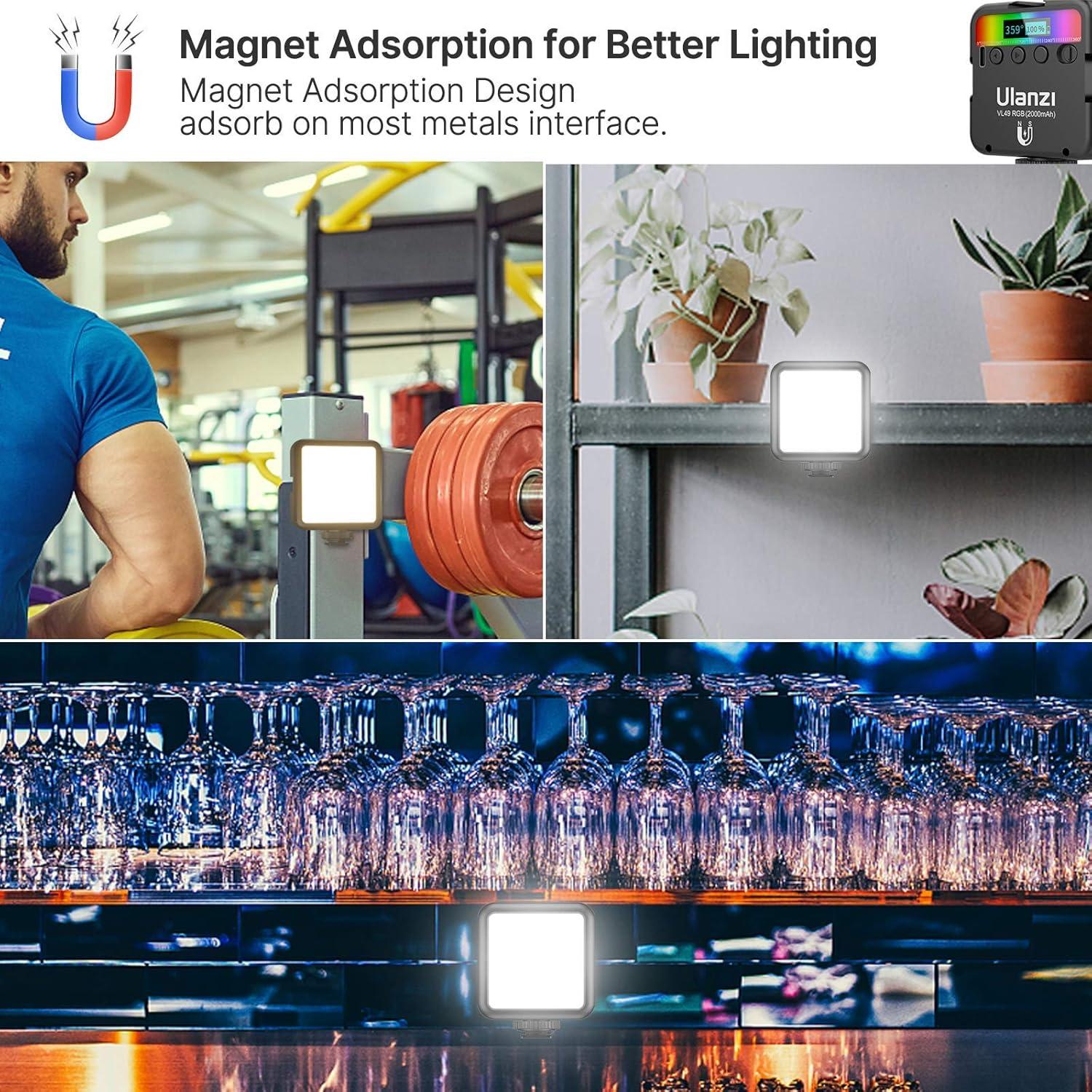 Luz LED ULANZI VL49 RGB para Cámara 360° + Bolsa 10L