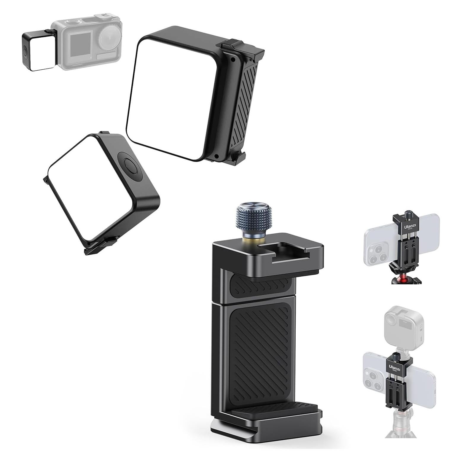 Luz LED Mini ULANZI LM18 para Vlogging y Soporte de Teléfono