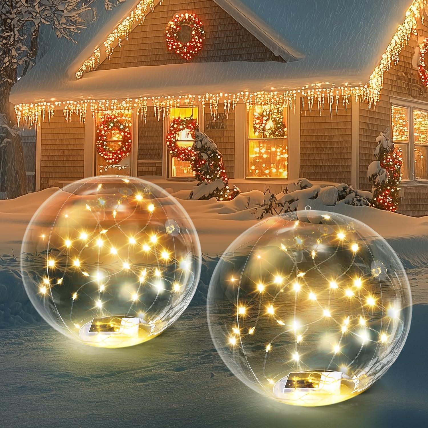 Luces de piscina flotantes solares numiko - LED 35.56 cm, 2 unidades