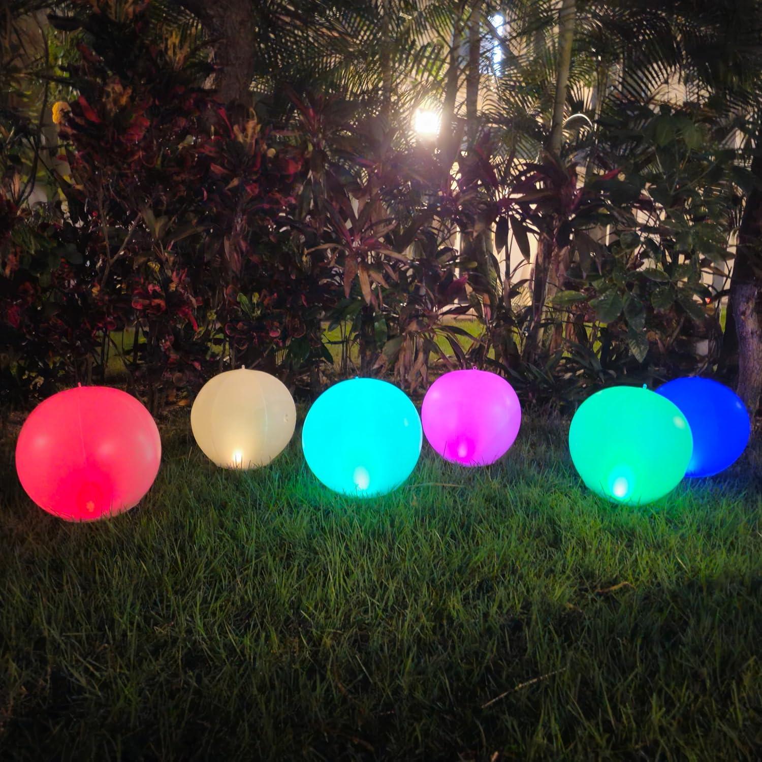 Luces Flotantes LED Solares NAYUNA - Paquete de 4 Bolas 35.56 cm