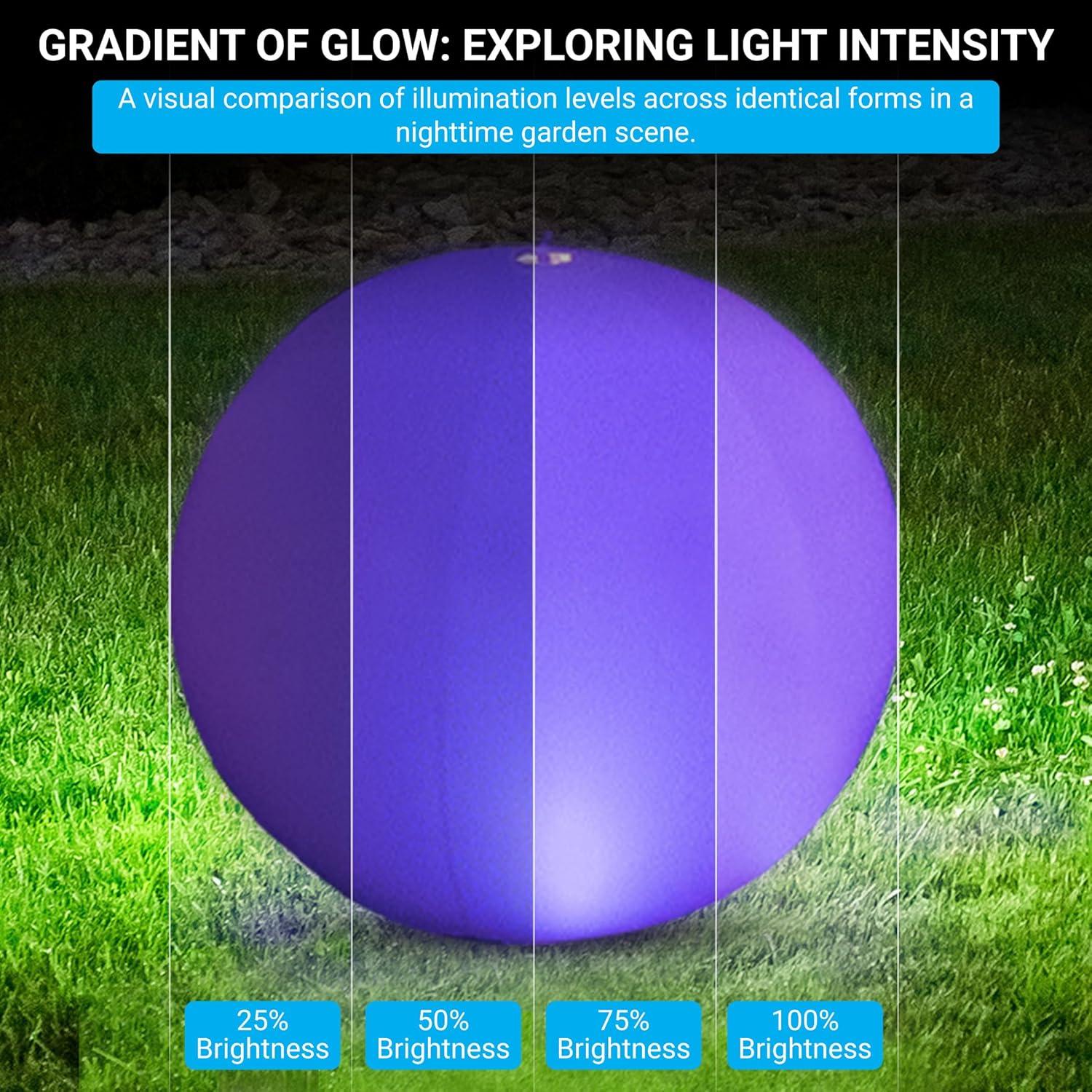 Luces Flotantes LED Solares NAYUNA - Paquete de 4 Bolas 35.56 cm