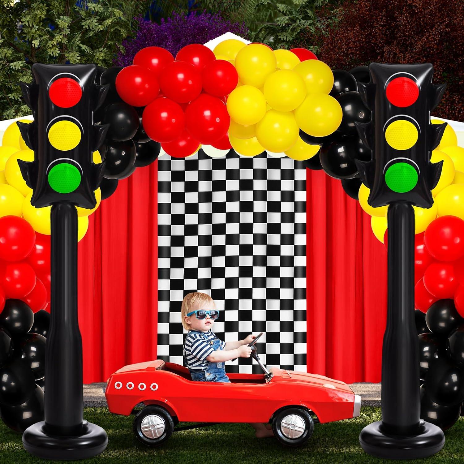 Paquete de 2 globos de tráfico inflables JellyArch 150 cm