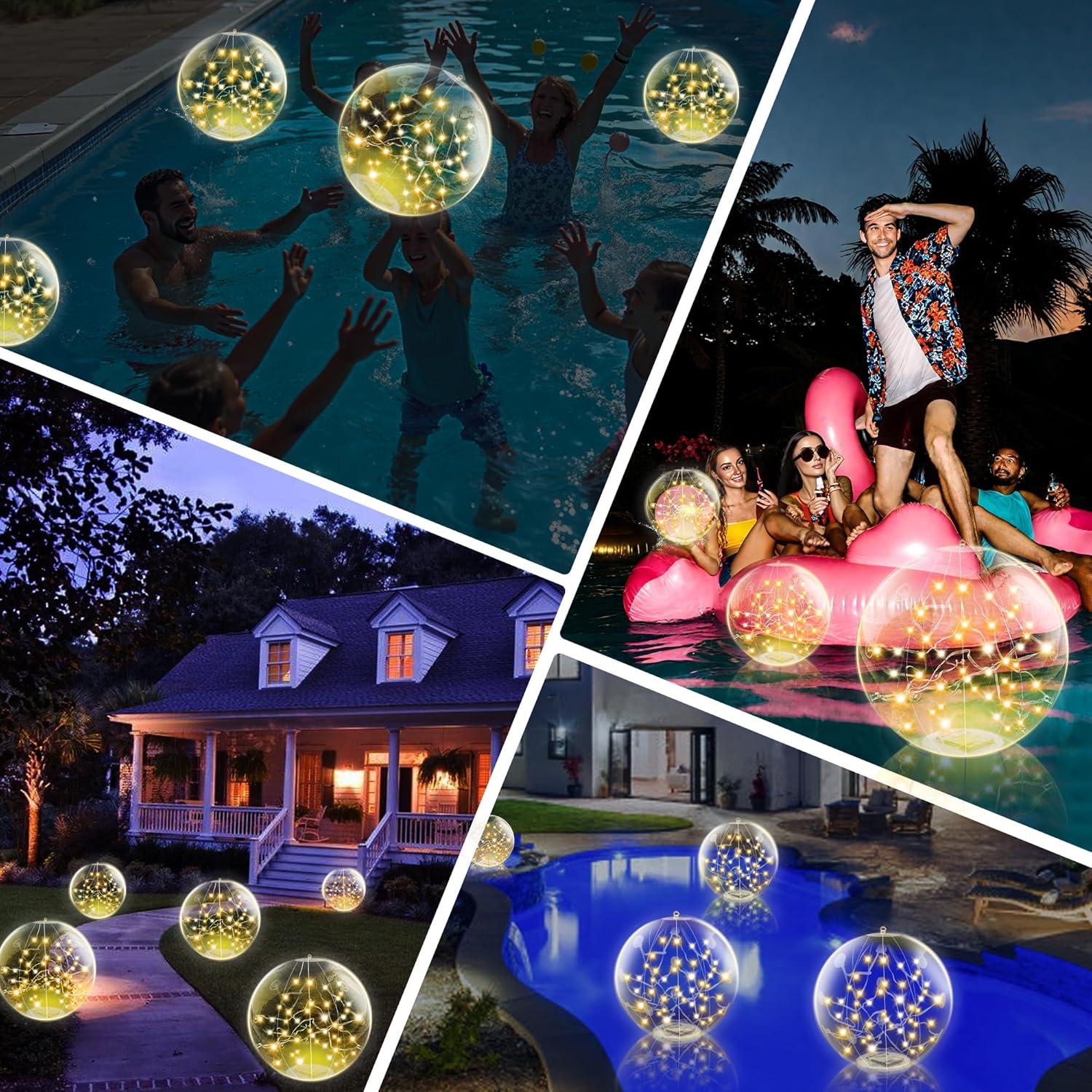 Luces Flotantes Solares WIND STAR, 35.56 cm, Paquete de 2