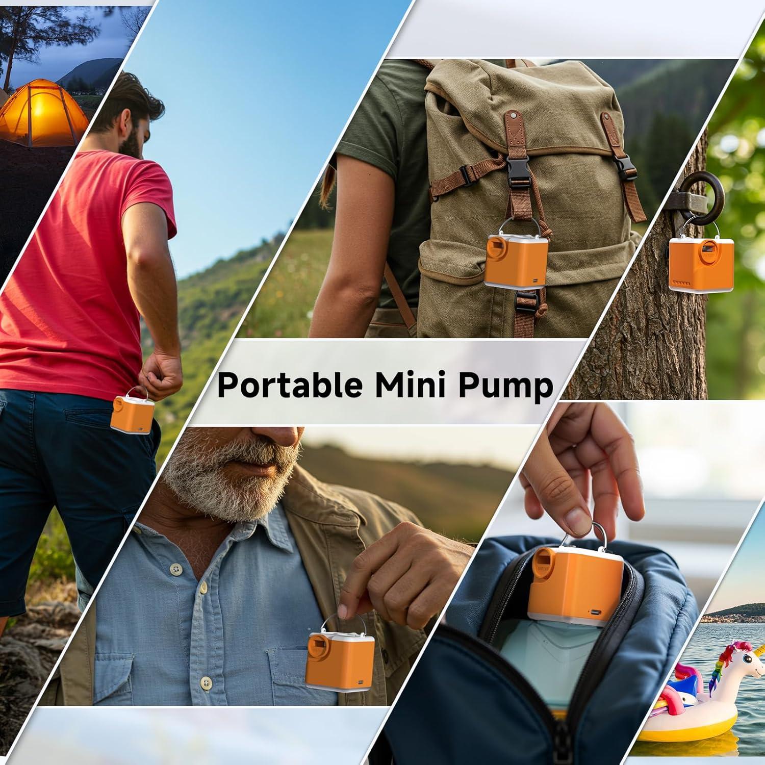 Bomba de Aire Portátil Clopria 2400mAh 4.5kPa con Luz