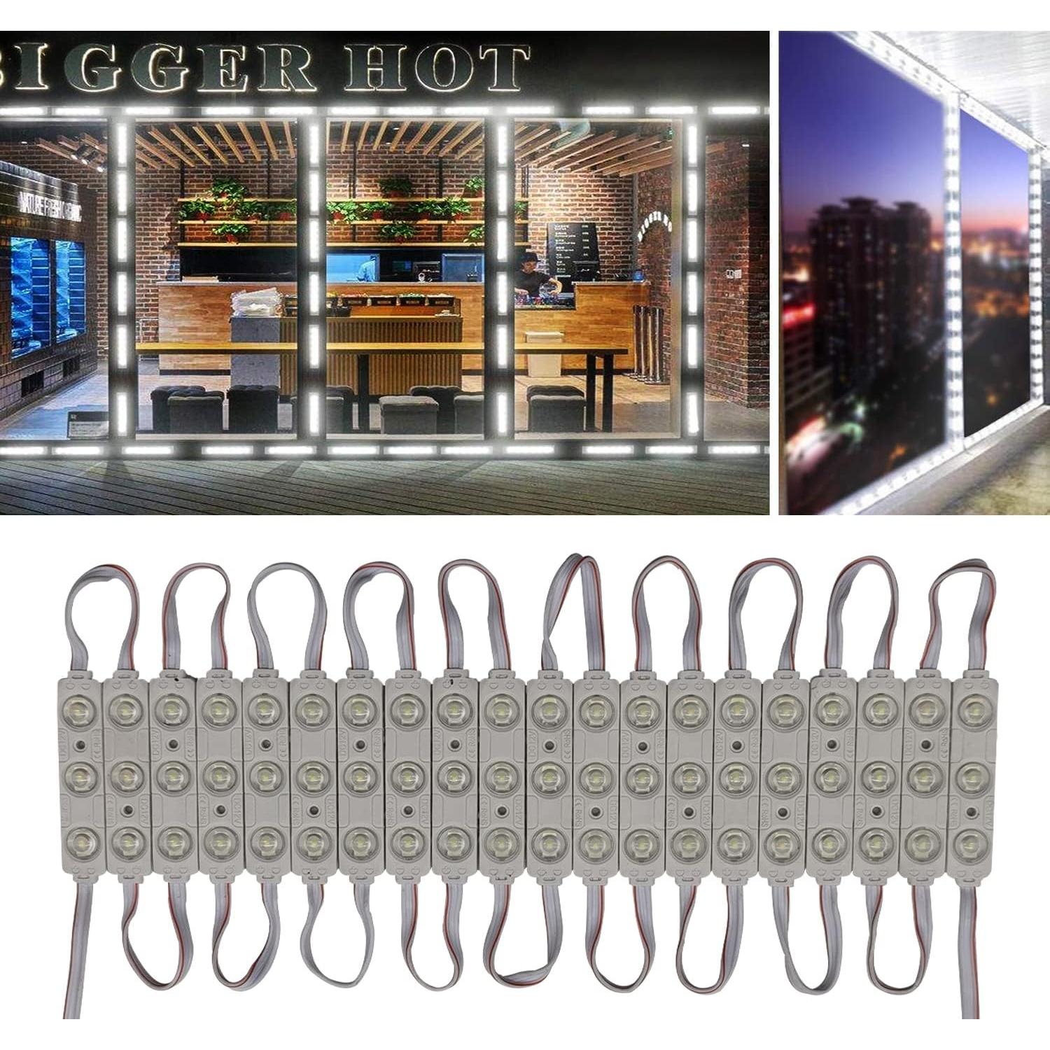 Luces LED Erudite 20Pcs 5730SMD Blanco 3.66m DC12V Impermeables