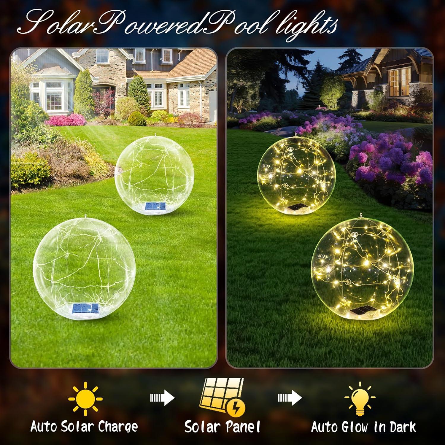 Luces Flotantes Solares Cootway 15 Pulgadas IP68 - 2PC