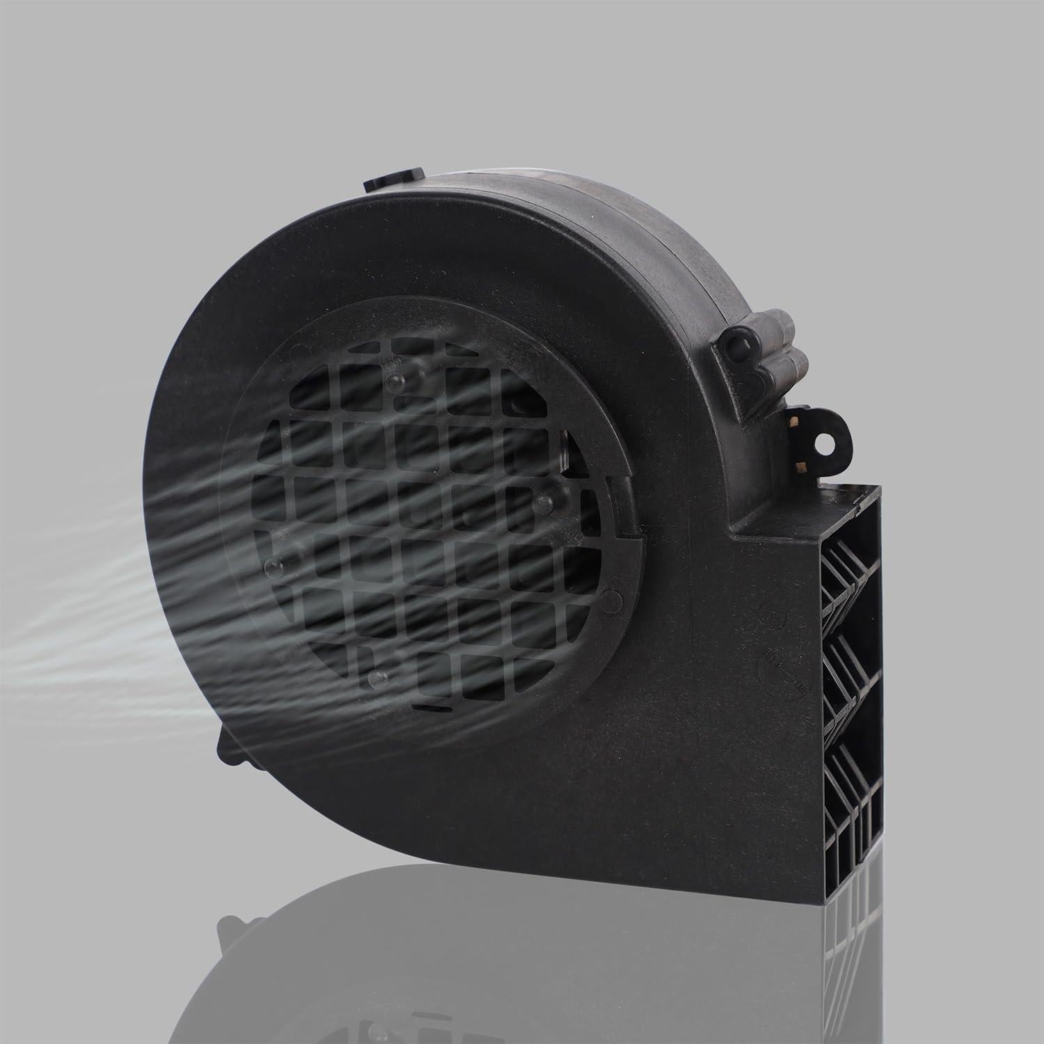 Juegoal Replacement Inflatable Blower 1500mA for Inflatable Yard Decorations, with 12V/1.2A Adapter, 5pcs LED Lights & 9.8FT Leading Wire, for Light Up Holiday Winter Lawn Garden Blow up Decor