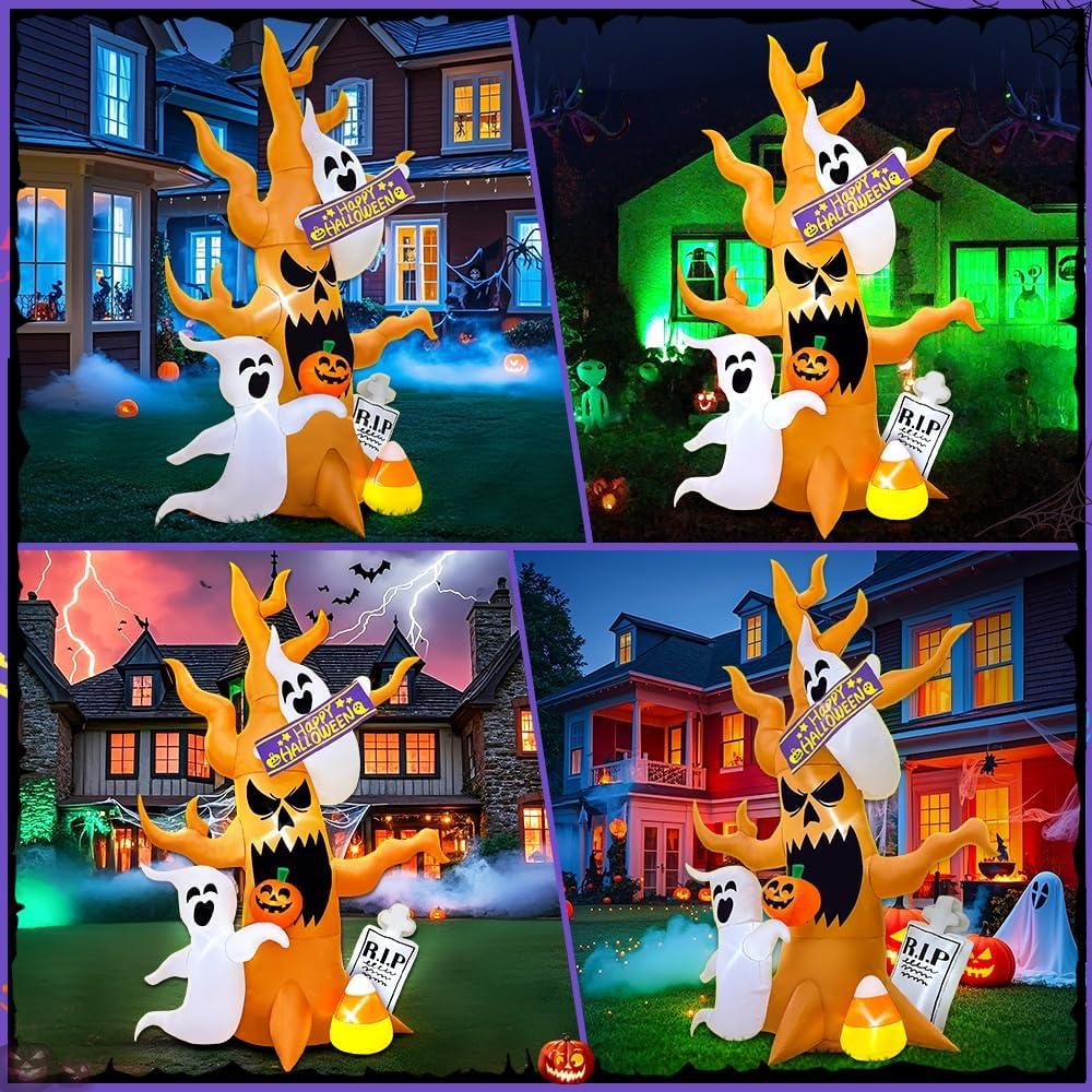 Decoración Inflable de Halloween KOOY 2.44m con LED