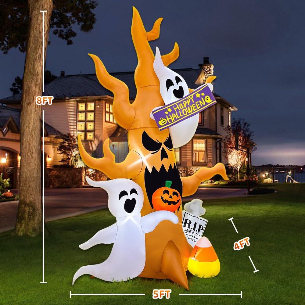 Decoración Inflable de Halloween KOOY 2.44m con LED