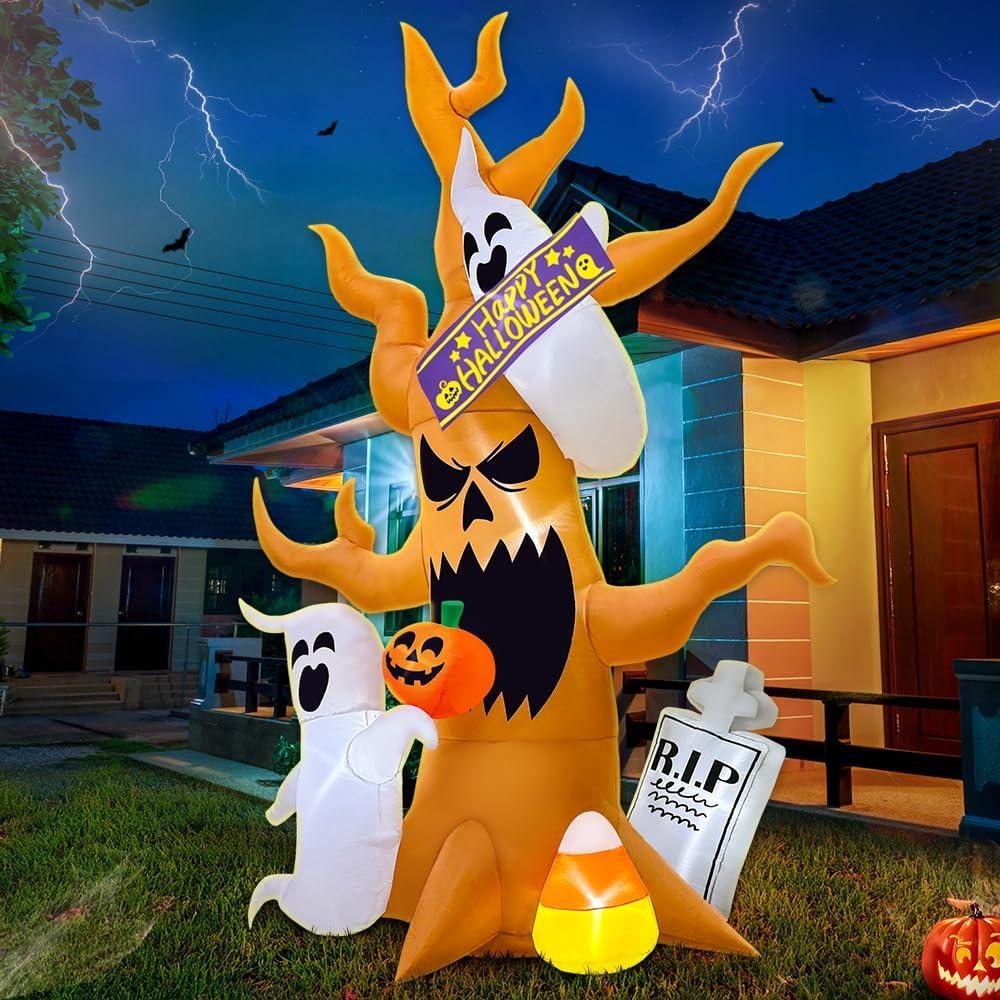 Decoración Inflable de Halloween KOOY 2.44m con LED