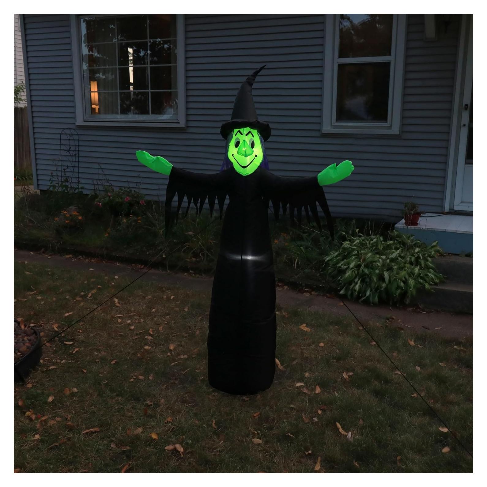 Decoración Inflable Halloween Sunnydaze 5' Bruja Malvada LED