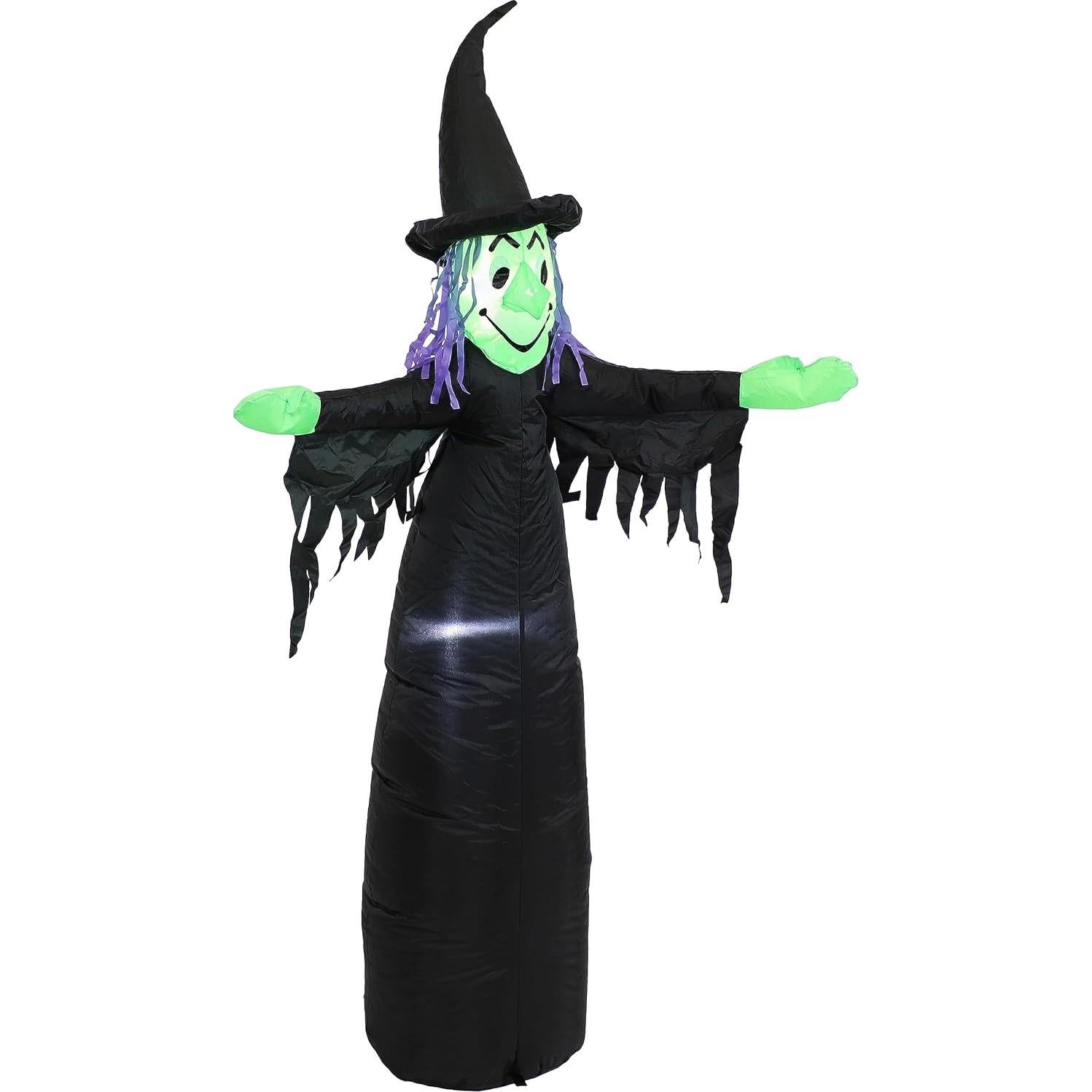 Decoración Inflable Halloween Sunnydaze 5' Bruja Malvada LED