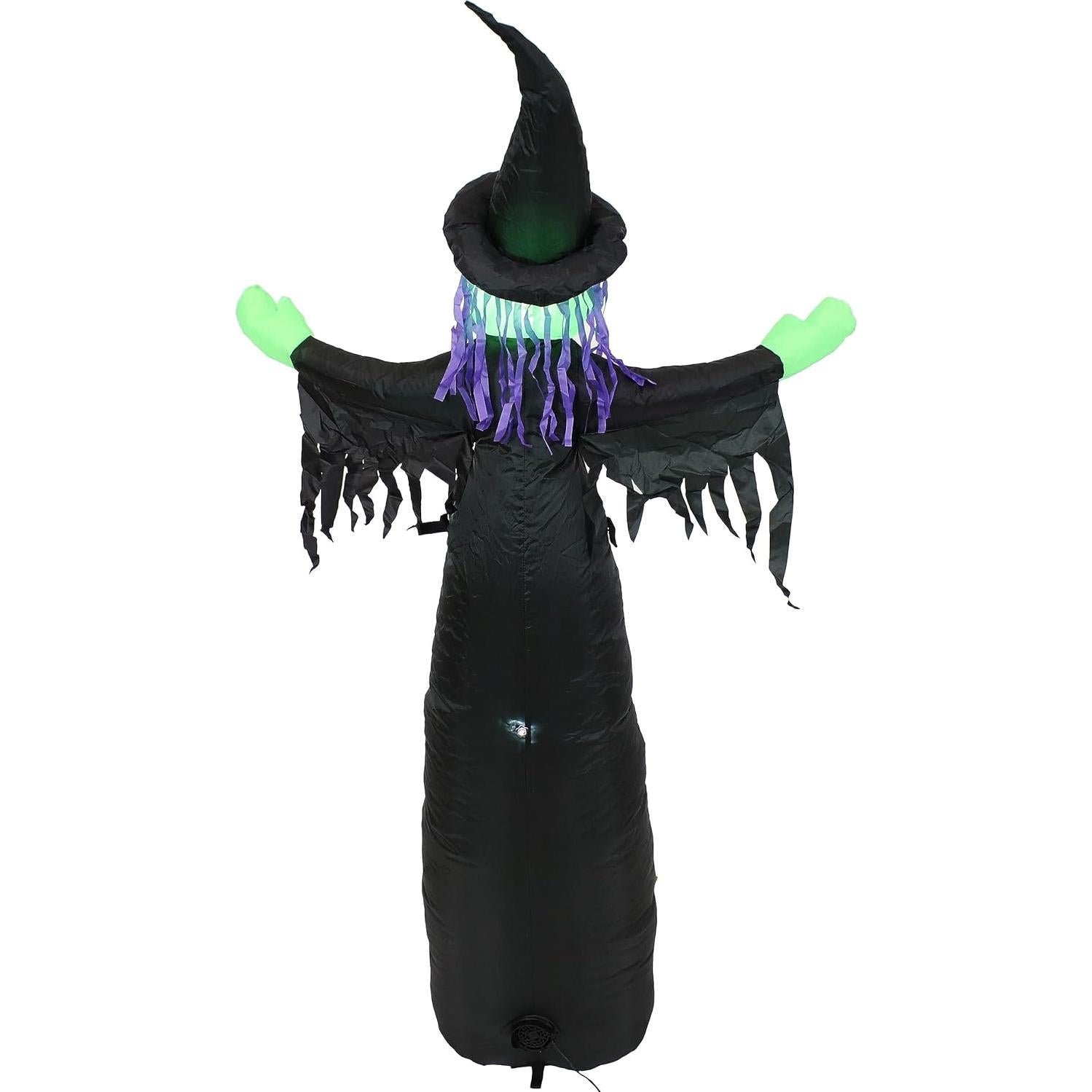 Decoración Inflable Halloween Sunnydaze 5' Bruja Malvada LED