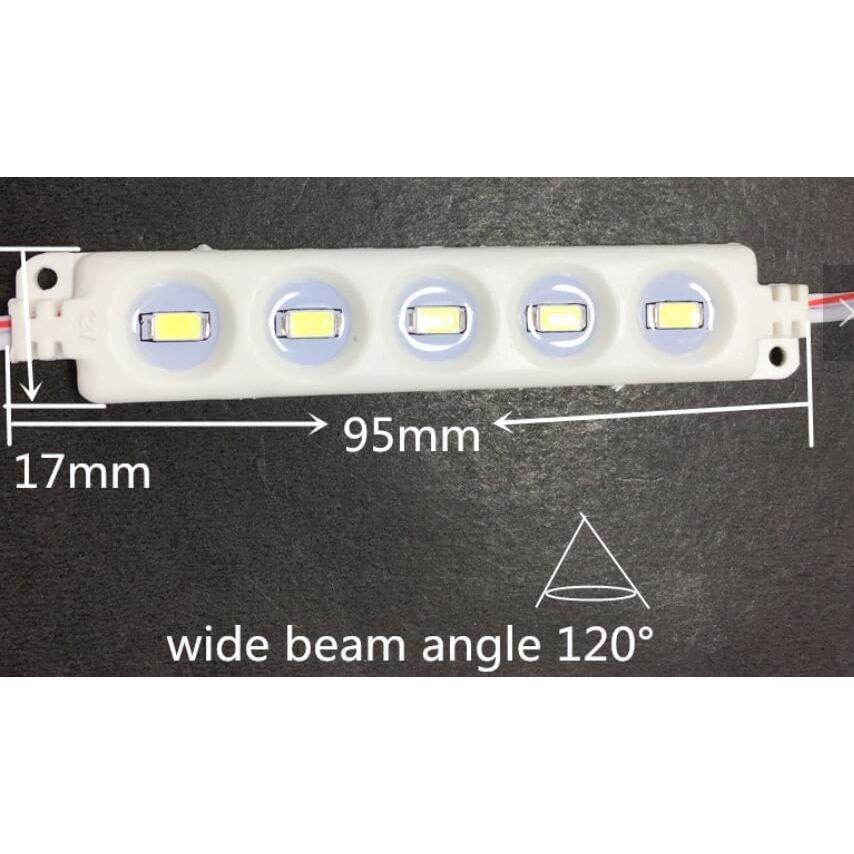Luz de tira LED 100 módulos IP65 12V 1.44W lvseshuxing