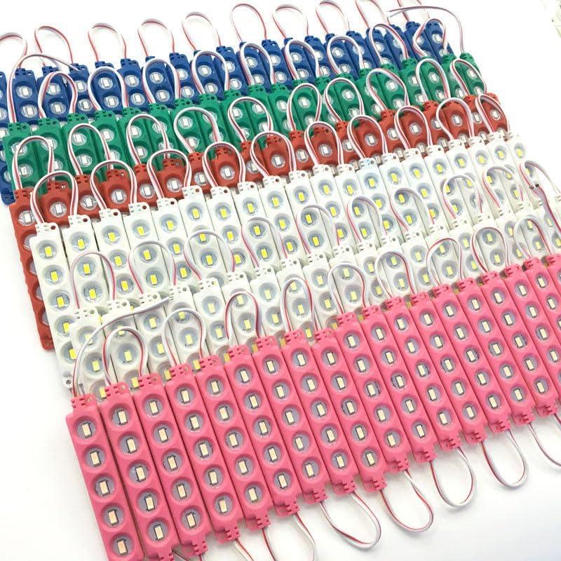 Luz de tira LED 100 módulos IP65 12V 1.44W lvseshuxing