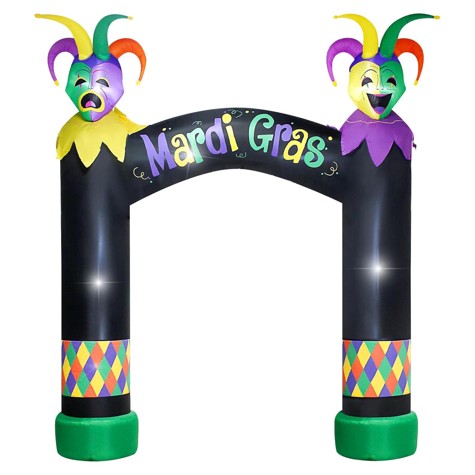 Arco Inflable de 3M VIKIMORA con Luces LED - Decoración Mardi Gras