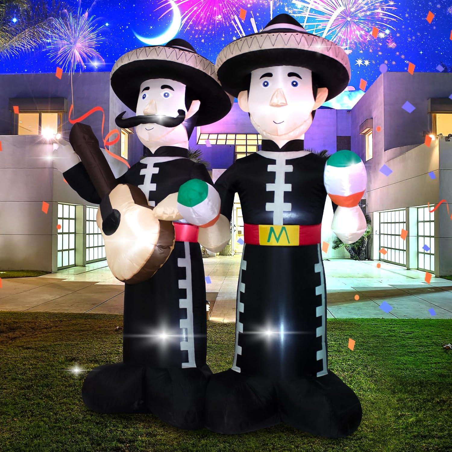 Inflable Gigante Mariachi LED 1.83m KITBONIS - Decoración Fiesta