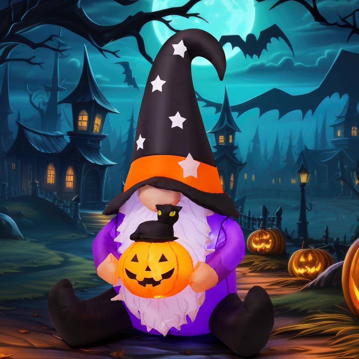 Gnome Inflable de Halloween GOOSH 152 cm con Luces LED