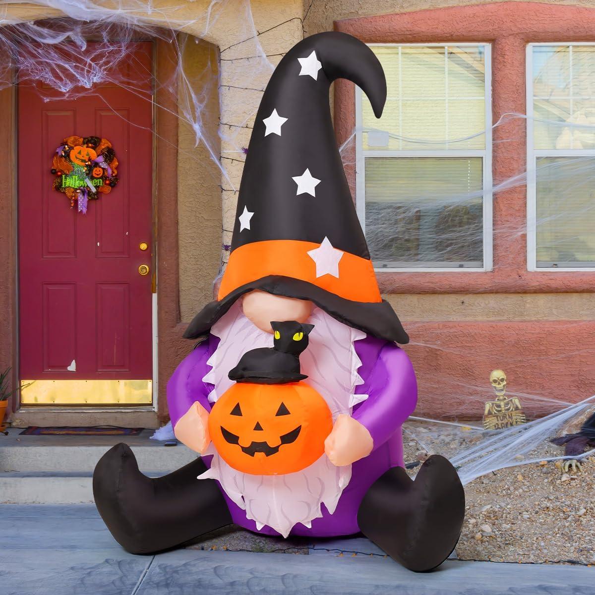 Gnome Inflable de Halloween GOOSH 152 cm con Luces LED
