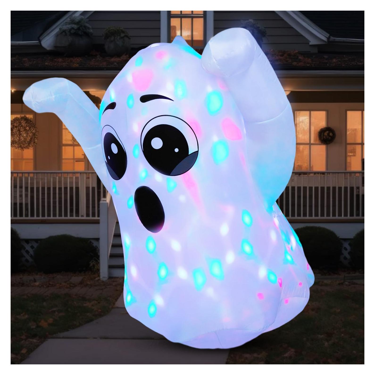 Fantasma Inflable de Halloween Joiedomi 1.52m con Luz LED