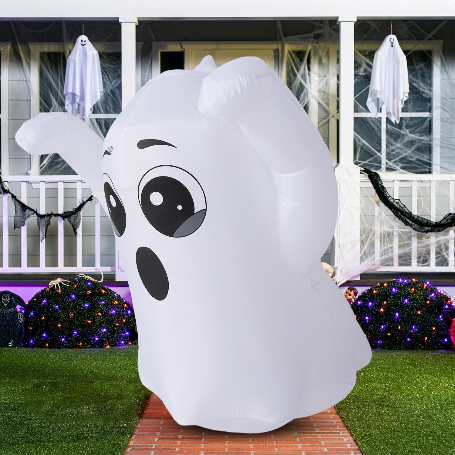 Fantasma Inflable de Halloween Joiedomi 1.52m con Luz LED