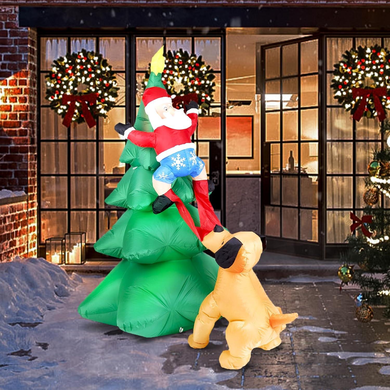 Árbol Inflable de Navidad 1.98m DearSun con Luces LED