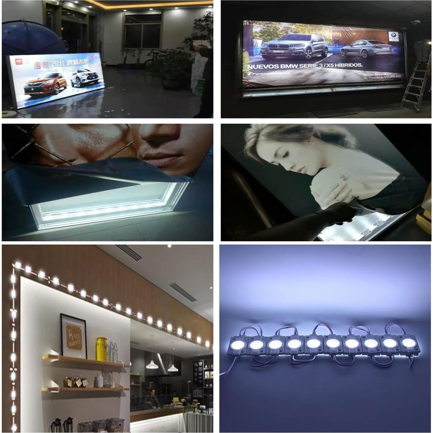 Luces LED de Reemplazo AOOYUANKE 20Pcs 3030 SMD IP65 Blancas