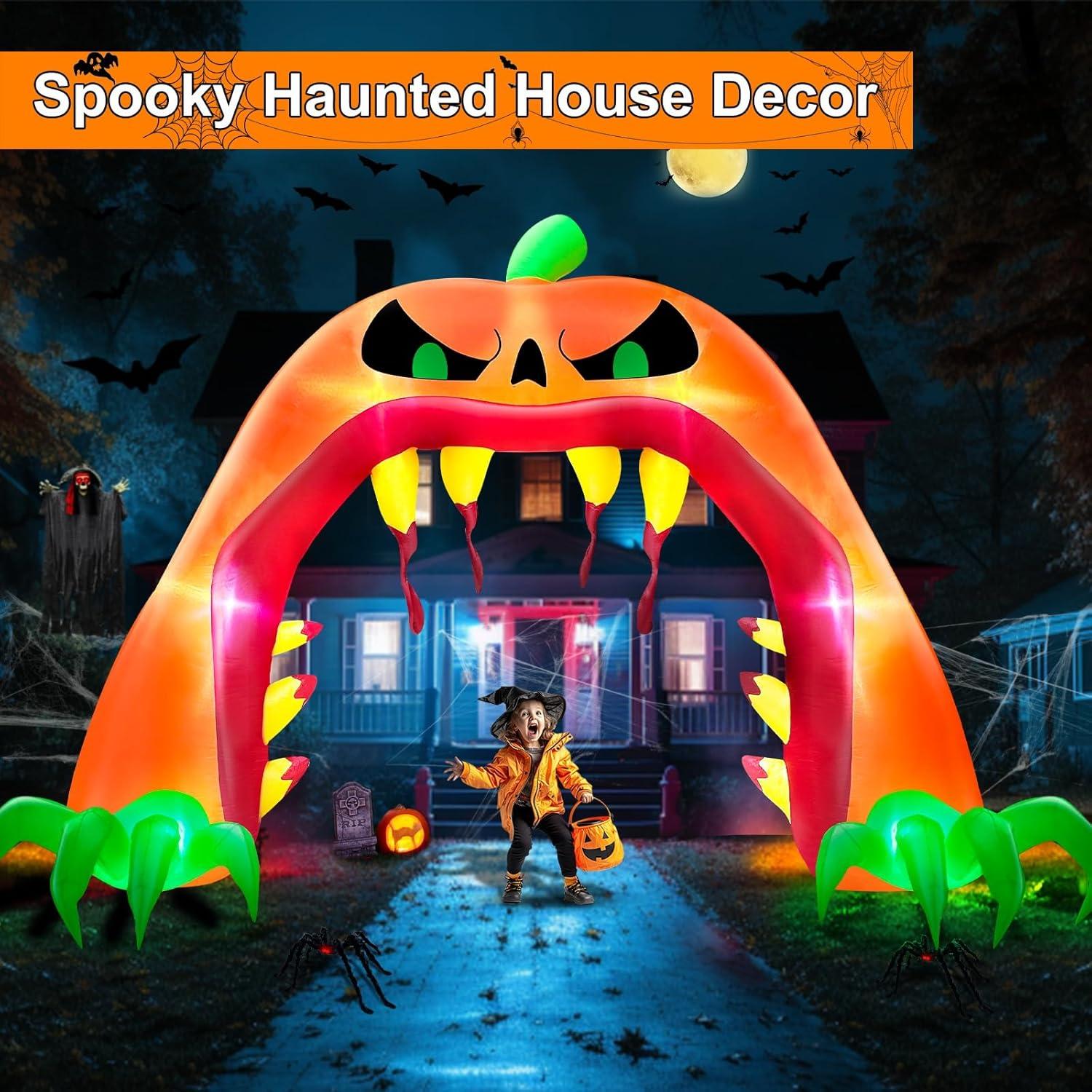 Arco Inflable Halloween TURNMEON 4.0 m Calabaza Gigante