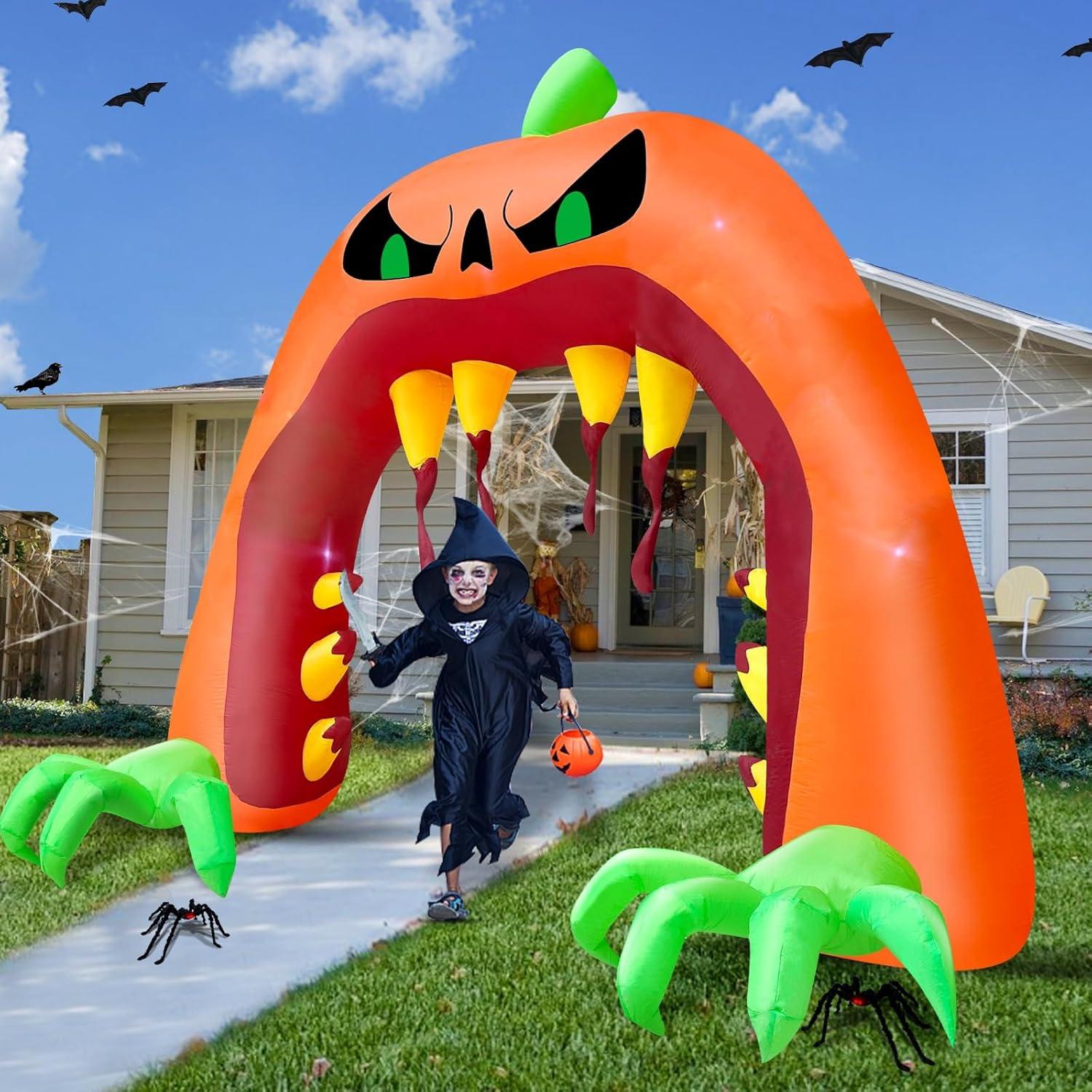 Arco Inflable Halloween TURNMEON 4.0 m Calabaza Gigante
