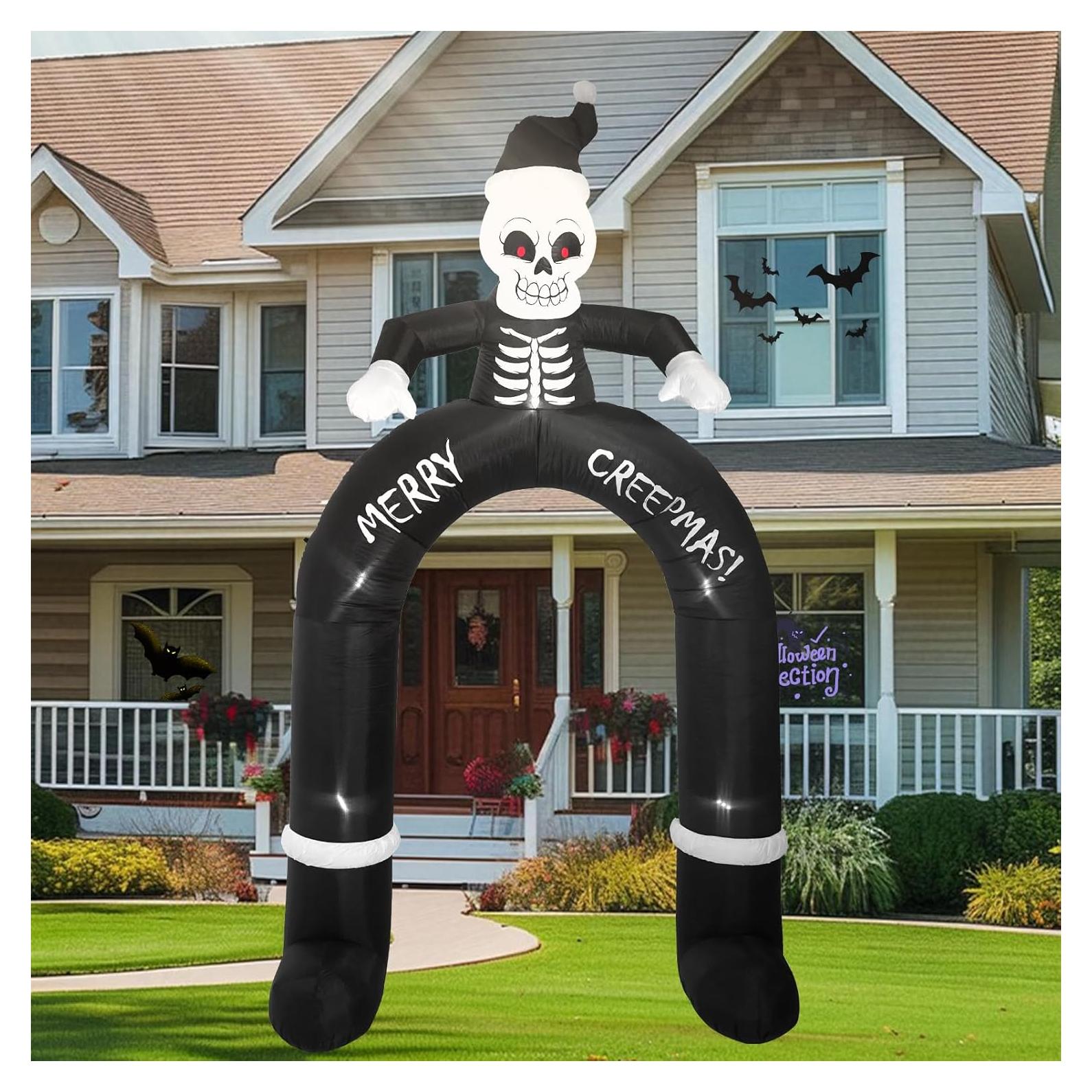 Arco Inflable de Hombre Viejo 3m con Luces LED - InfleasJoiy