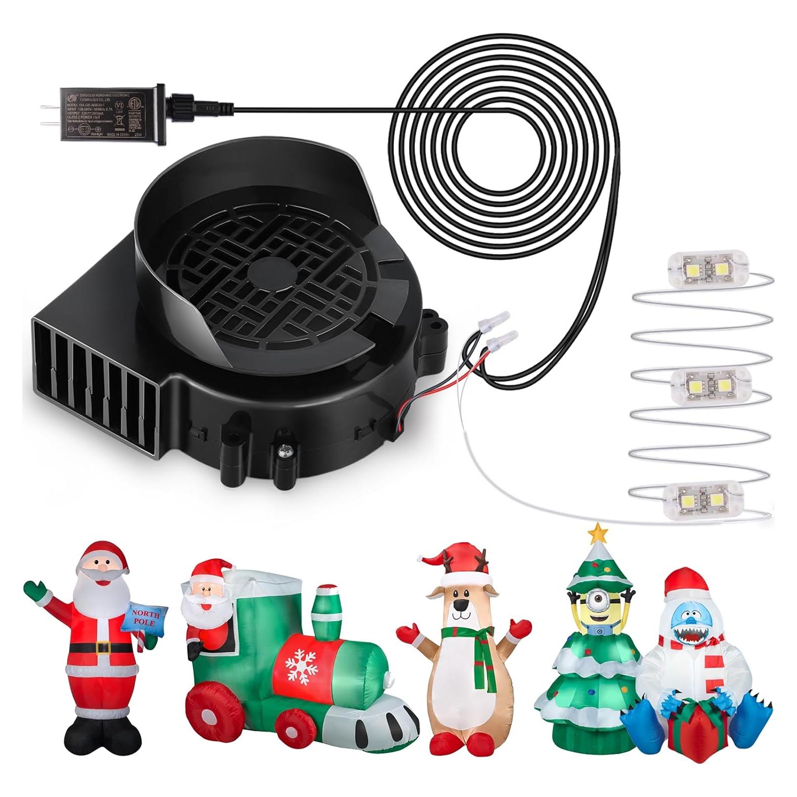 Soplador Inflable Reeooue 12V 1.0A con 3 LEDs IP68
