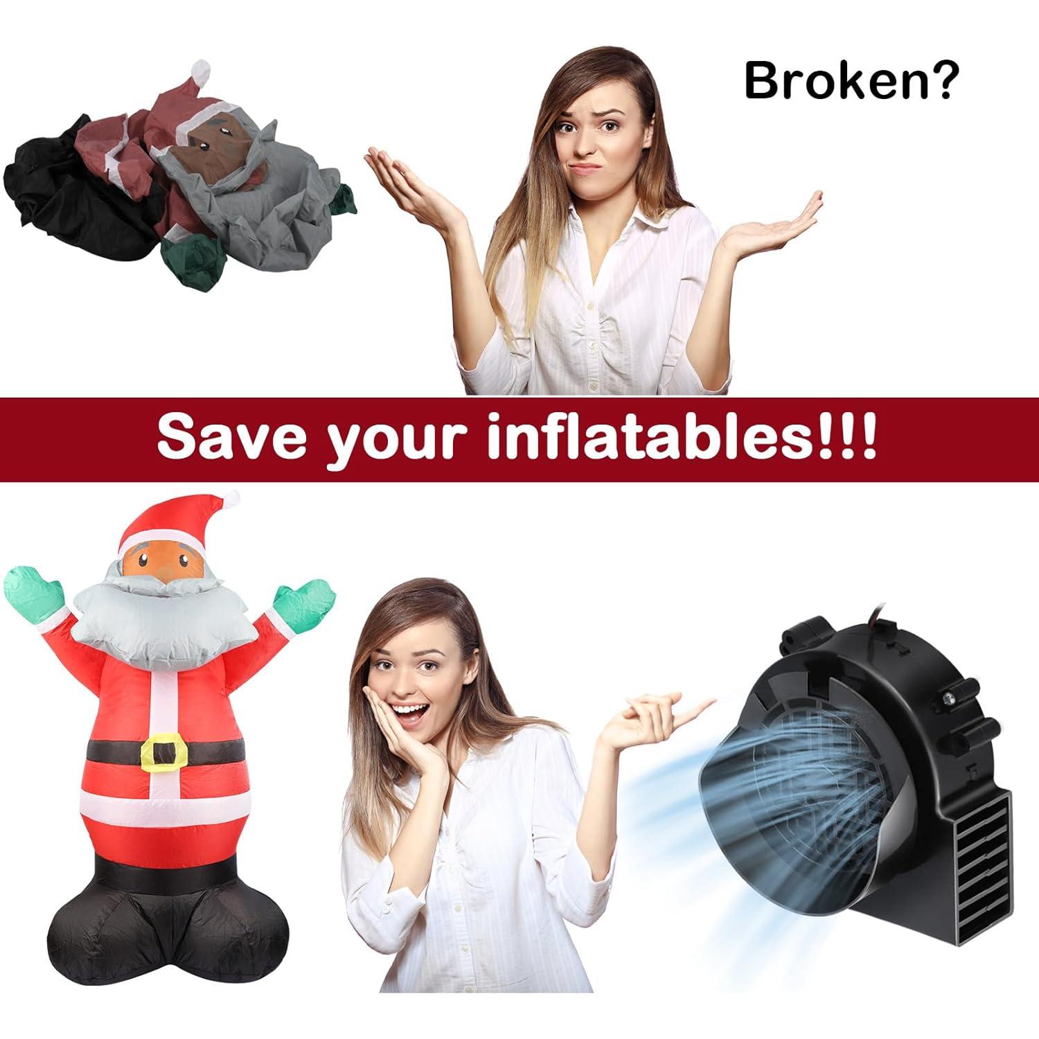 Soplador Inflable Reeooue 12V 1.0A con 3 LEDs IP68