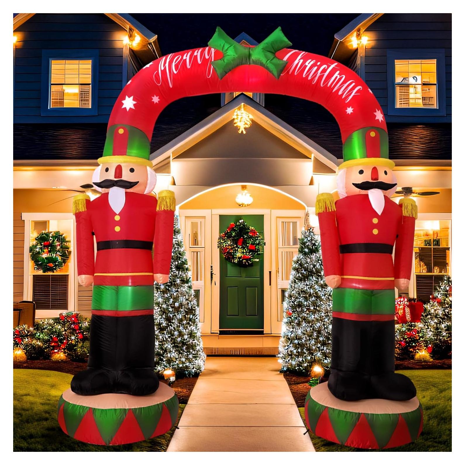 Arco Inflable de Navidad 2.44m NuestraCalidez con Luces LED