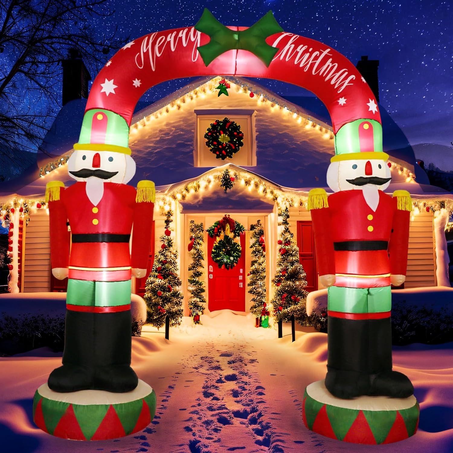 Arco Inflable de Navidad 2.44m NuestraCalidez con Luces LED