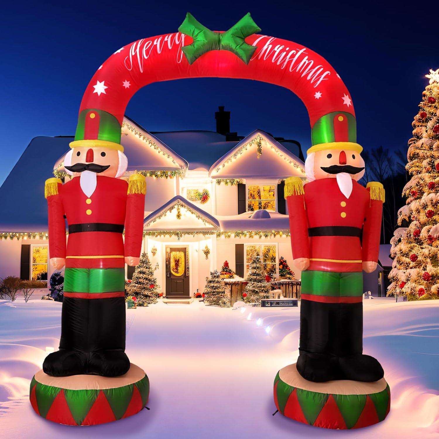 Arco Inflable de Navidad 2.44m NuestraCalidez con Luces LED