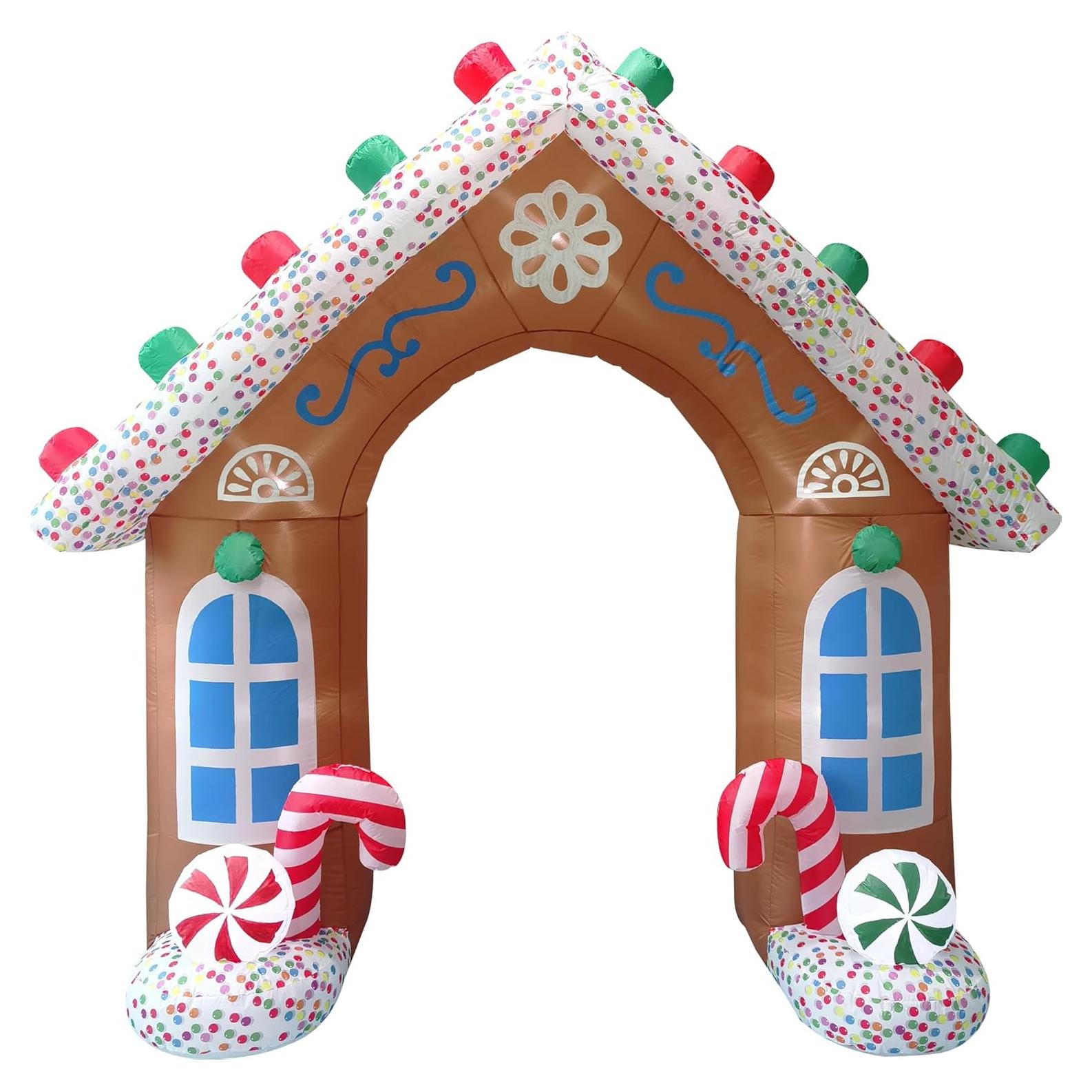 Arco de Jengibre Inflable 2.44 m Fraser Hill Farm con Luces LED