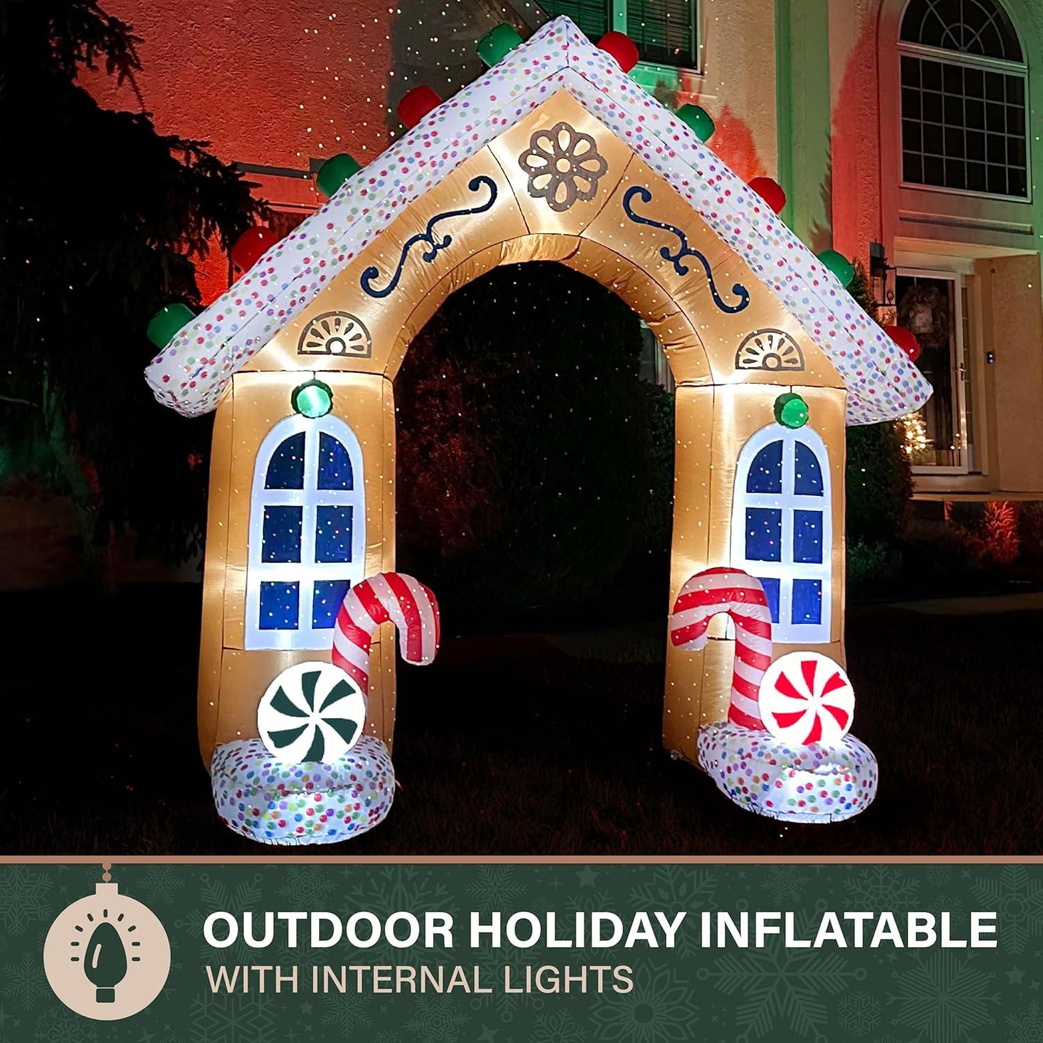 Arco de Jengibre Inflable 2.44 m Fraser Hill Farm con Luces LED