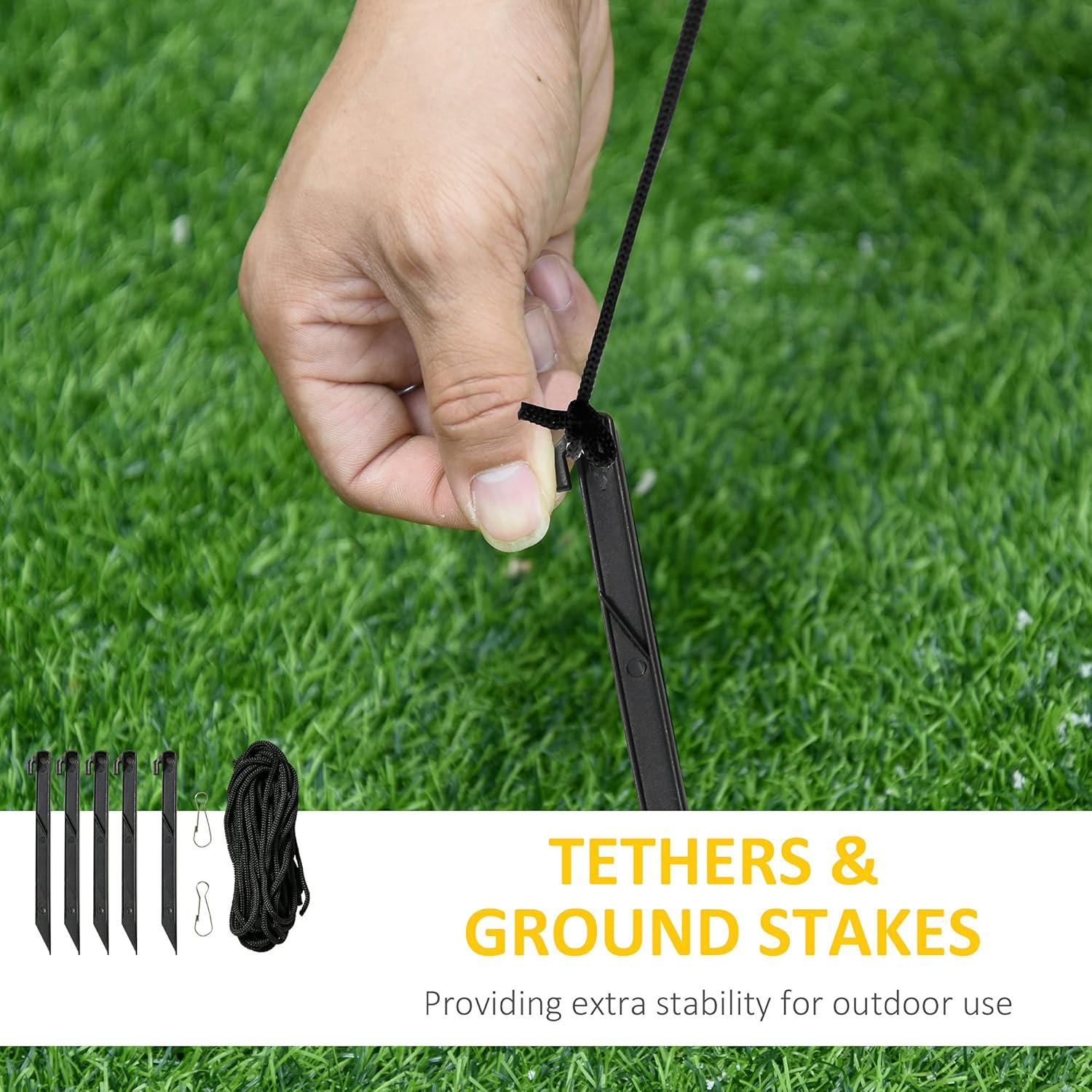 Decoración Inflable de Navidad HOMCOM 1.98m Santa Claus Trineo