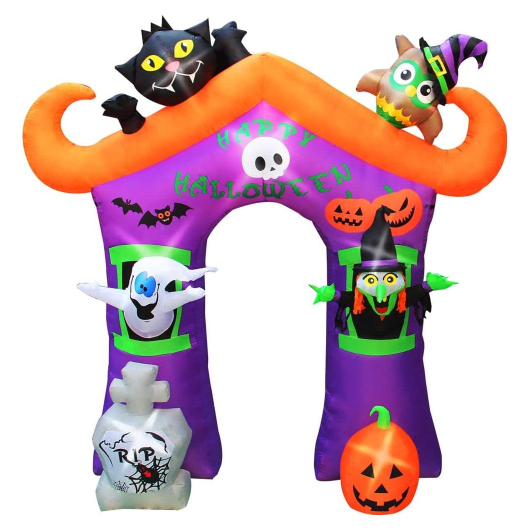 Arco Inflable de Halloween Haunted Hill Farm 3.05m con Luces