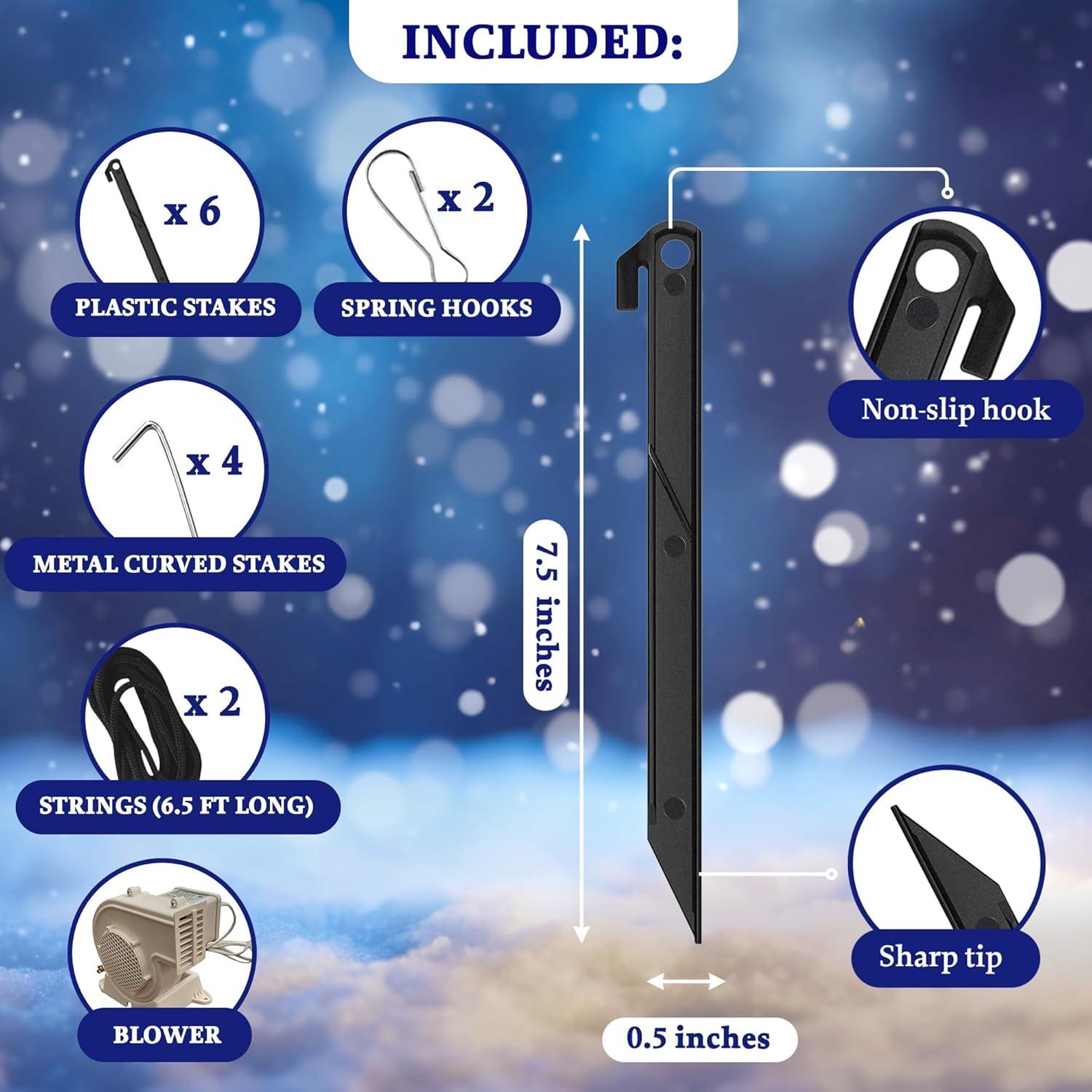 Decoración Inflable de Jardín Hanukkah Oso Zion Judaica 2.44m