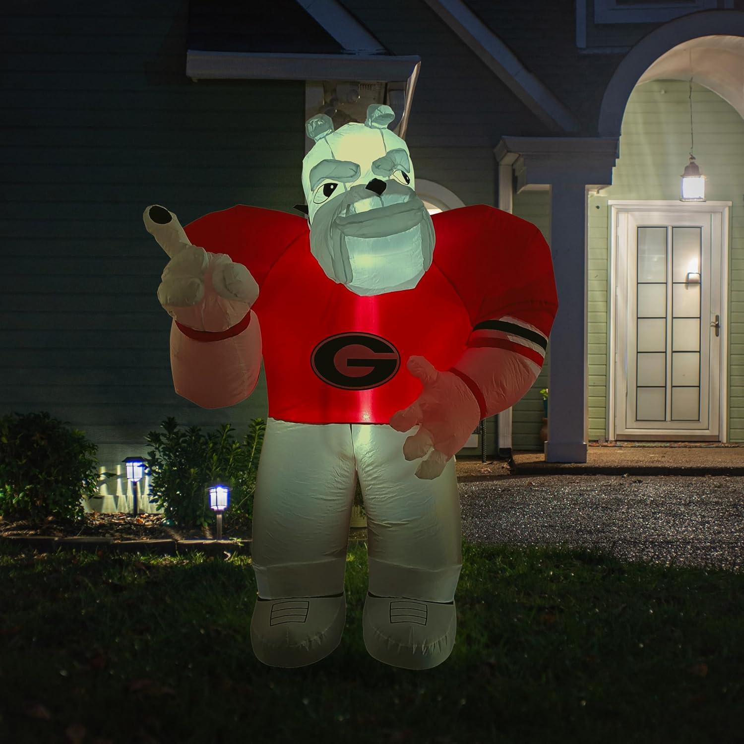 Mascota Inflable 7ft Logo Brands Bulldogs de Georgia LED