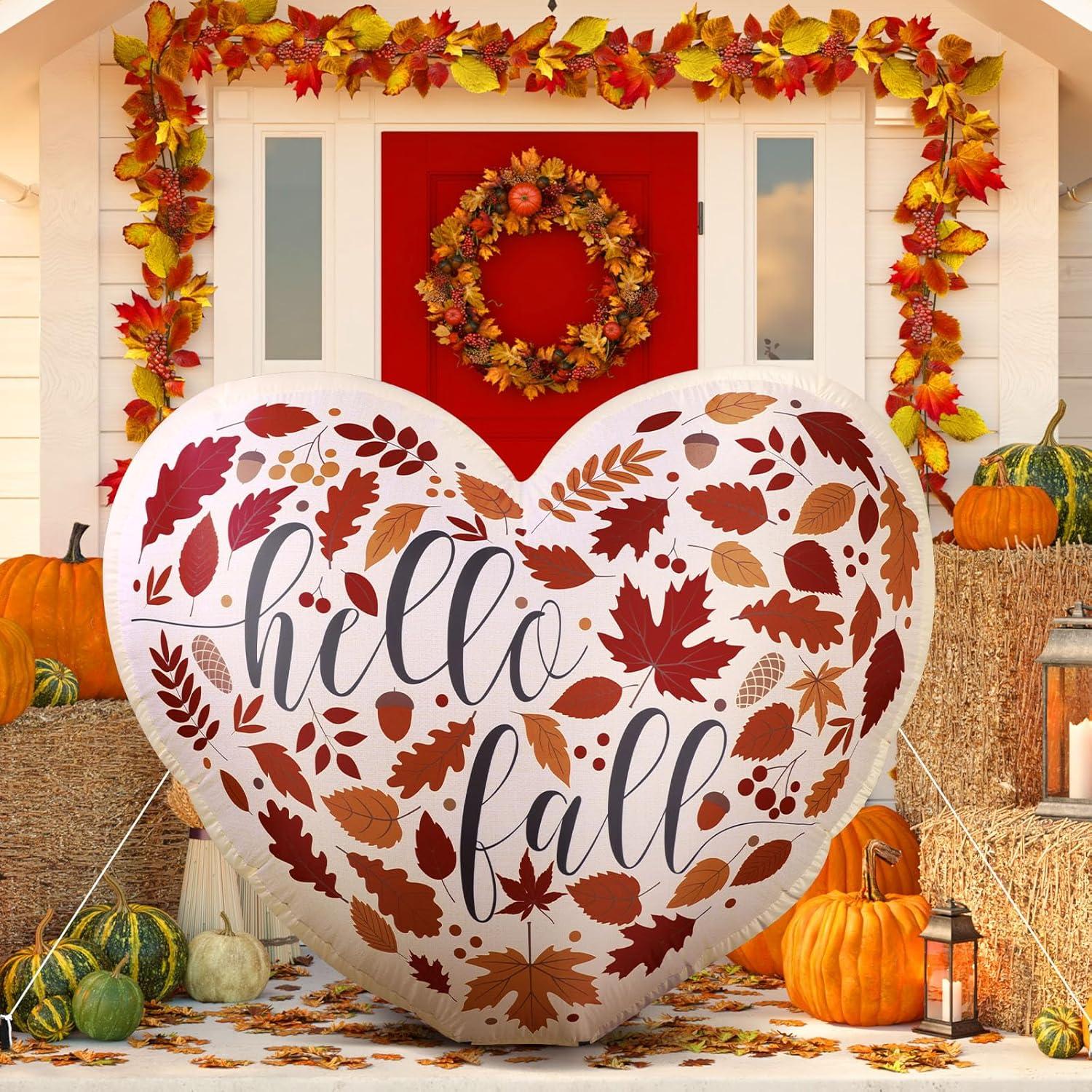 Decoración Inflable Otoño Halloscume Corazón 1.5m LED