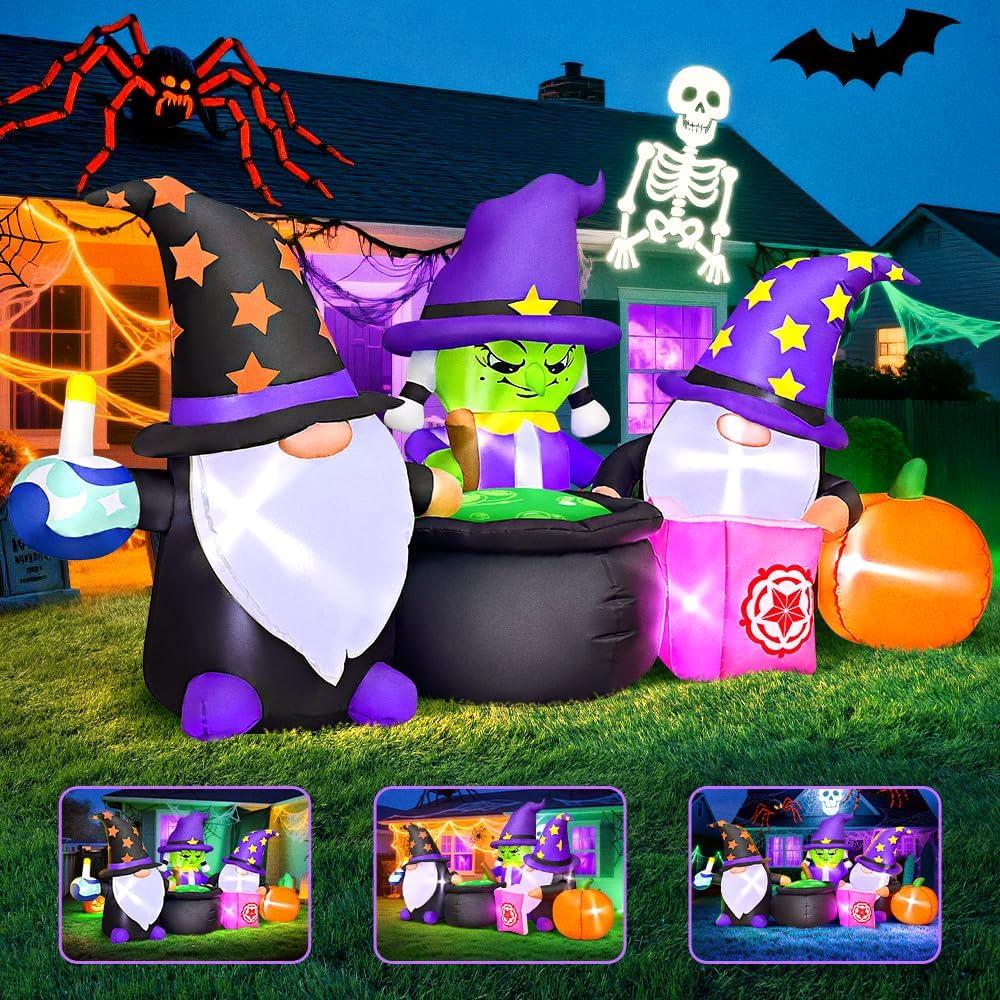 Decoración Inflable Halloween KOOY 2.13m con Luces LED