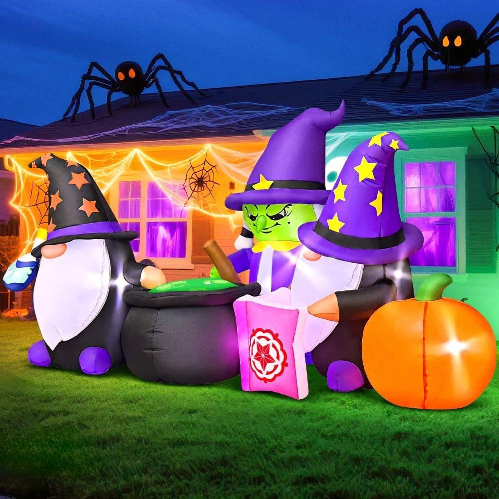 Decoración Inflable Halloween KOOY 2.13m con Luces LED