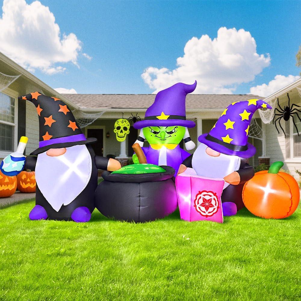 Decoración Inflable Halloween KOOY 2.13m con Luces LED